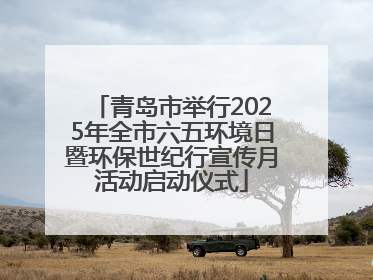青岛市举行2025年全市六五环境日暨环保世纪行宣传月活动启动仪式