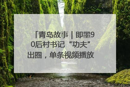 青岛故事｜即墨90后村书记“功夫”出圈，单条视频播放量过600万