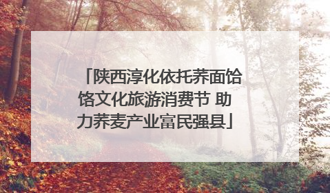 陕西淳化依托荞面饸饹文化旅游消费节 助力荞麦产业富民强县