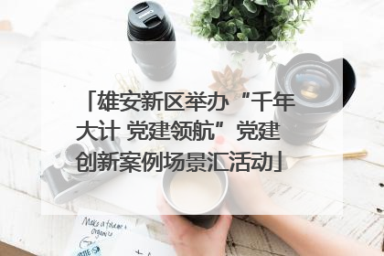 雄安新区举办“千年大计 党建领航”党建创新案例场景汇活动