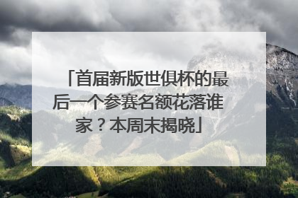 首届新版世俱杯的最后一个参赛名额花落谁家？本周末揭晓