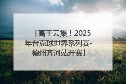 高手云集！2025年台克球世界系列赛-德州齐河站开赛
