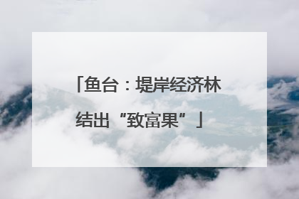 鱼台：堤岸经济林结出“致富果”