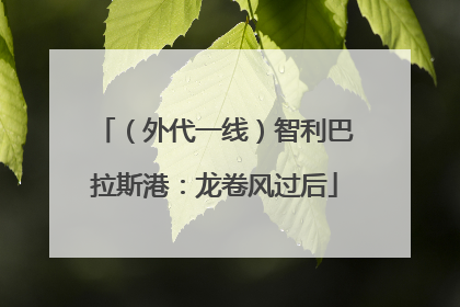 （外代一线）智利巴拉斯港：龙卷风过后