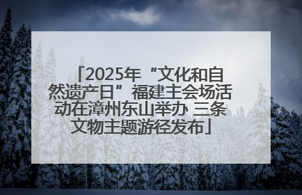 2025年“文化和自然遗产日”福建主会场活动在漳州东山举办 三条文物主题游径发布
