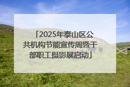 2025年泰山区公共机构节能宣传周暨干部职工摄影展启动