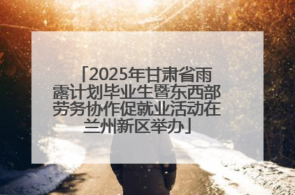 2025年甘肃省雨露计划毕业生暨东西部劳务协作促就业活动在兰州新区举办