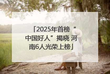 2025年首榜“中国好人”揭晓 河南6人光荣上榜
