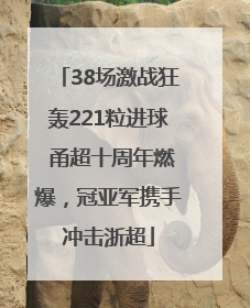 38场激战狂轰221粒进球 甬超十周年燃爆，冠亚军携手冲击浙超
