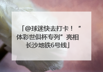 @球迷快去打卡！“体彩世俱杯专列”亮相长沙地铁6号线