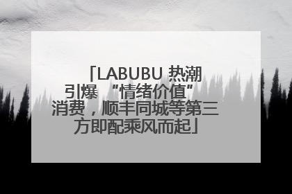 LABUBU 热潮引爆 “情绪价值” 消费，顺丰同城等第三方即配乘风而起